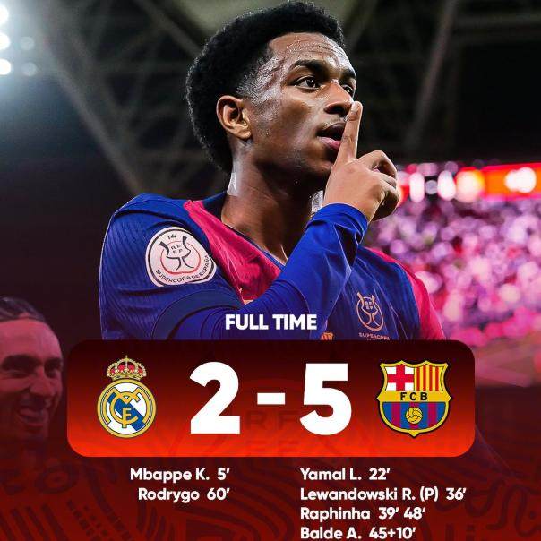 开云体育官网-【西超杯】10人巴萨5比2皇马，队史第15次夺冠